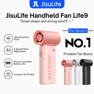 JisuLife - Handheld Fan Life 9 ( 5000mAh ) - Pink