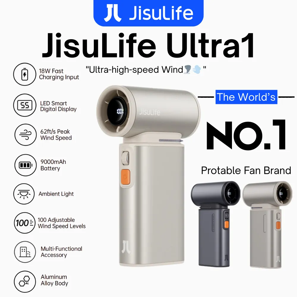 JisuLife - Handheld Fan Ultra 1 ( 9000mAh ) - Light Brown