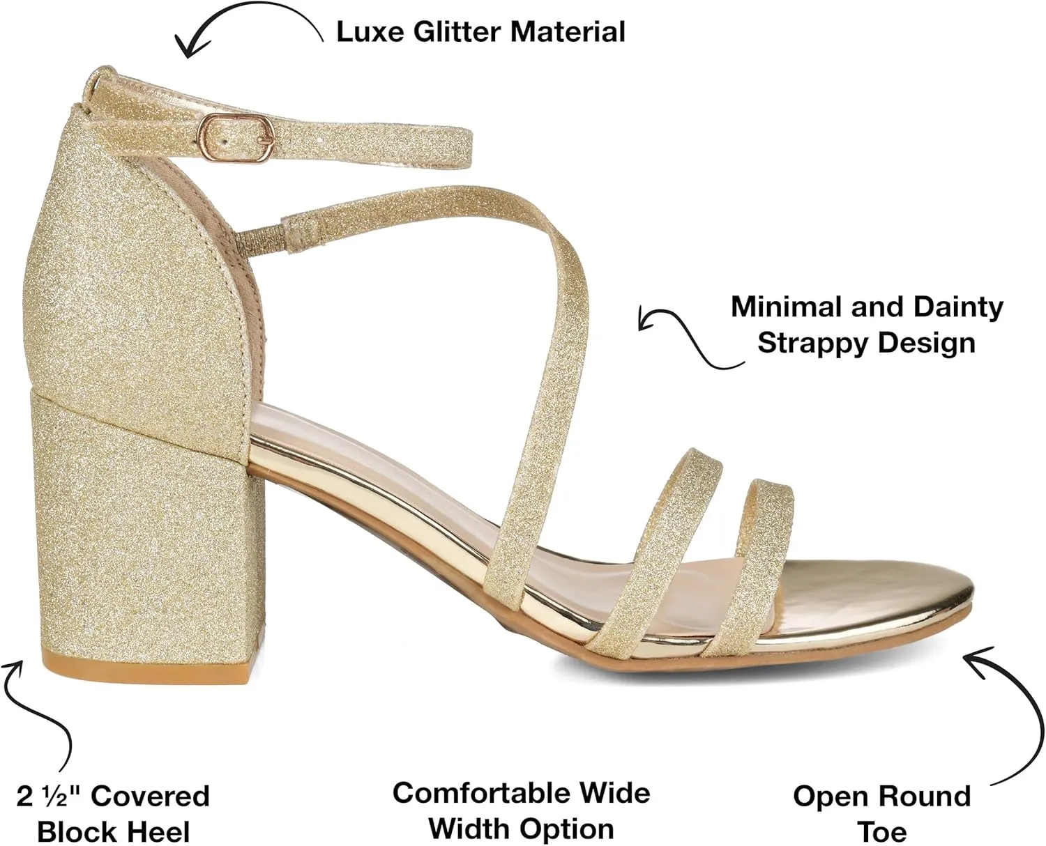 Journee Women's Bella Evening Dress Sandals