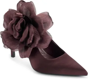 Karl Lagerfeld Paris Women's Savie Evening Fabric Flowers Pump