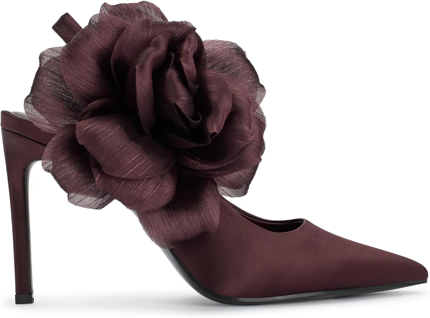 Karl Lagerfeld Paris Women's Savie Evening Fabric Flowers Pump