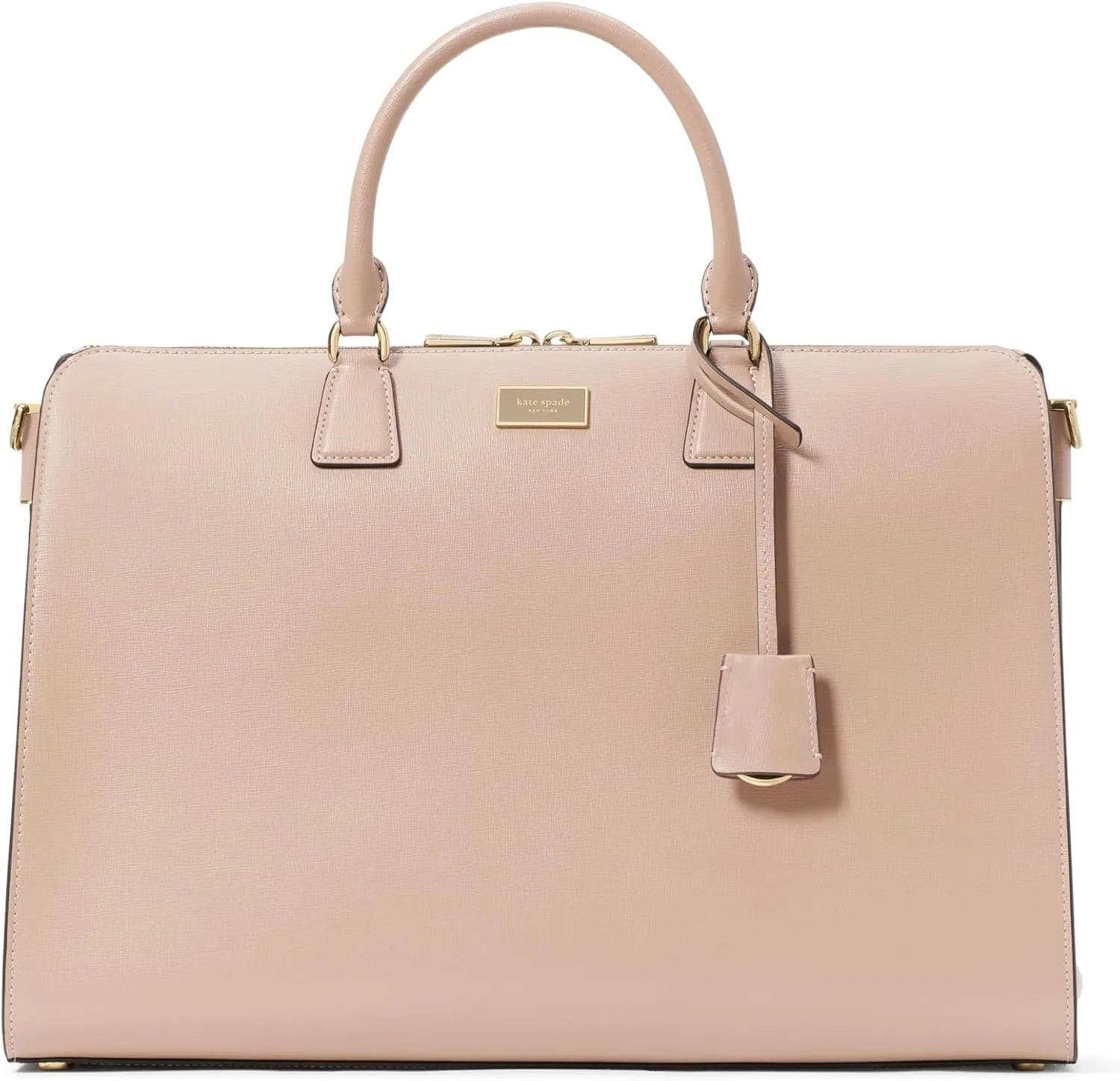 kate spade new york Serena Saffiano Leather Laptop Bag, Timeless Taupe