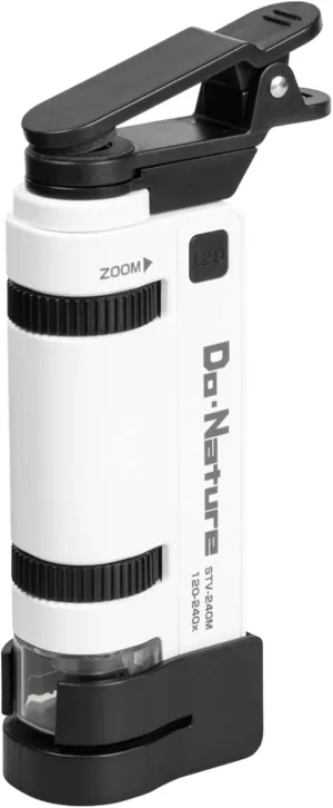 Kenko Microscope Do.Nature STV-240M WSA 120x - 240x Zoom, Can be Attached and Photographed by Smartphone, Equipped with LED Light, Handheld and Small Design, 712030