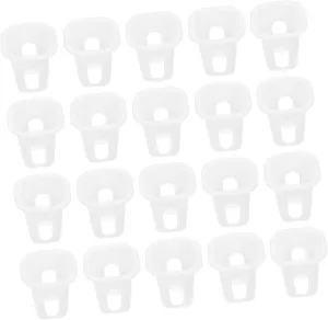 KESYOO 1set Hydroponic Planting Basket Planter Indoor Herb Garden Indoor Plants Outdoor Growing Gardening Cups Basket Grow Nursery Pot Pp White 100pcs