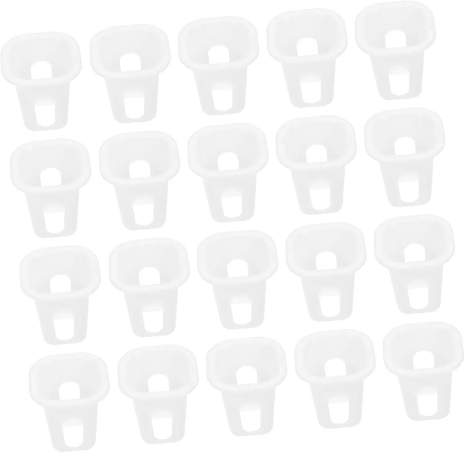 KESYOO 1set Hydroponic Planting Basket Planter Indoor Herb Garden Indoor Plants Outdoor Growing Gardening Cups Basket Grow Nursery Pot Pp White 100pcs