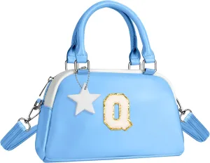 Kids Purse Handle Bag Crossbody Bag, Makeup bag Girls Gifts, Birthday gifts for 4 5 6 7 8 9 10 11 12 Year Old Girl Toddler, Handbag-blue-Q