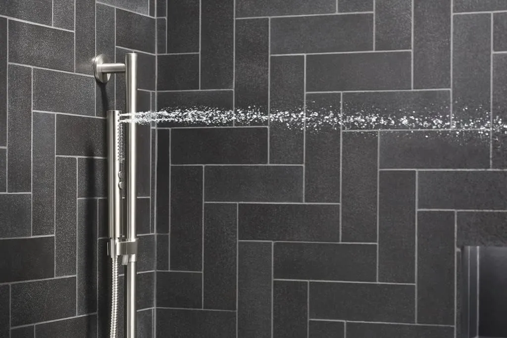 KOHLER 21335-TT Shift   Round Two-Function Handshower, Handheld Showerhead with 2 Spray Settings, 2.5 GPM, Vibrant Titanium