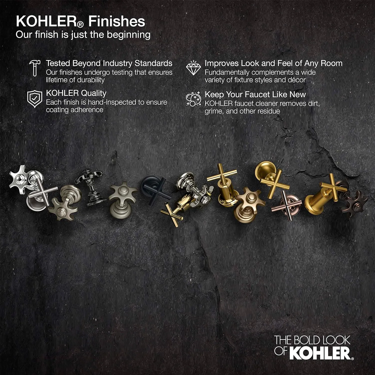 KOHLER 22163-SN Bancroft Multi-Function Handshower, Handheld Showerhead with 3 Spray Settings, 2.5 GPM, Vibrant Polished Nickel