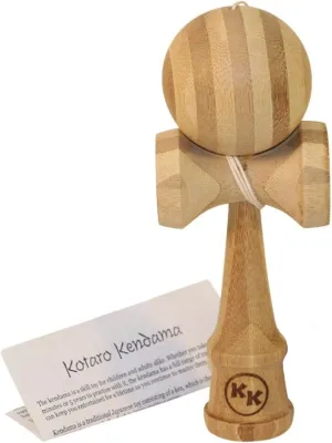 Kotaro Pro Bamboo Kendama Toy with Extra String