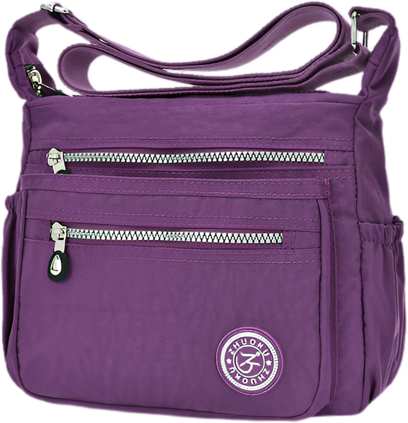 KXF Women's Waterproof Nylon Casual Crossbody Shoulder Messenger Bag Travel Purse Handbag with Multi Pocket
