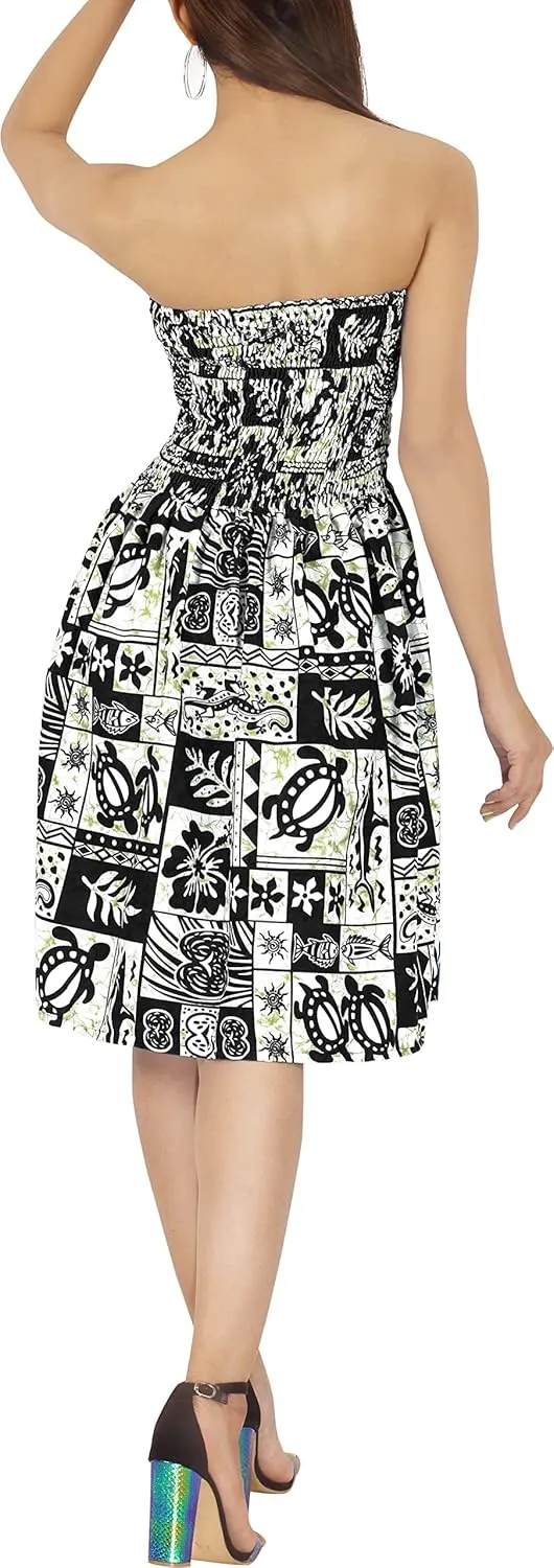 LA LEELA Women's Tube Dress Evening Dress Top