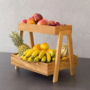 Ladder Wooden Fruit/Vegetable Serving Baskets By Miza
