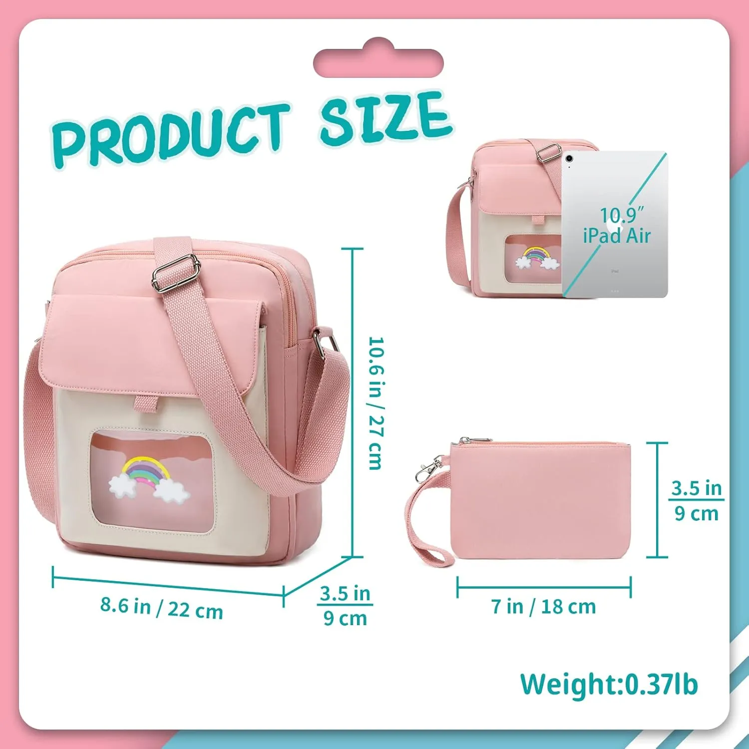 Lanola Lightweight Small Messenger Shoulder Bag,Crossbody Bag Purse for Girls Gift for Preteen/Teen Little Kids