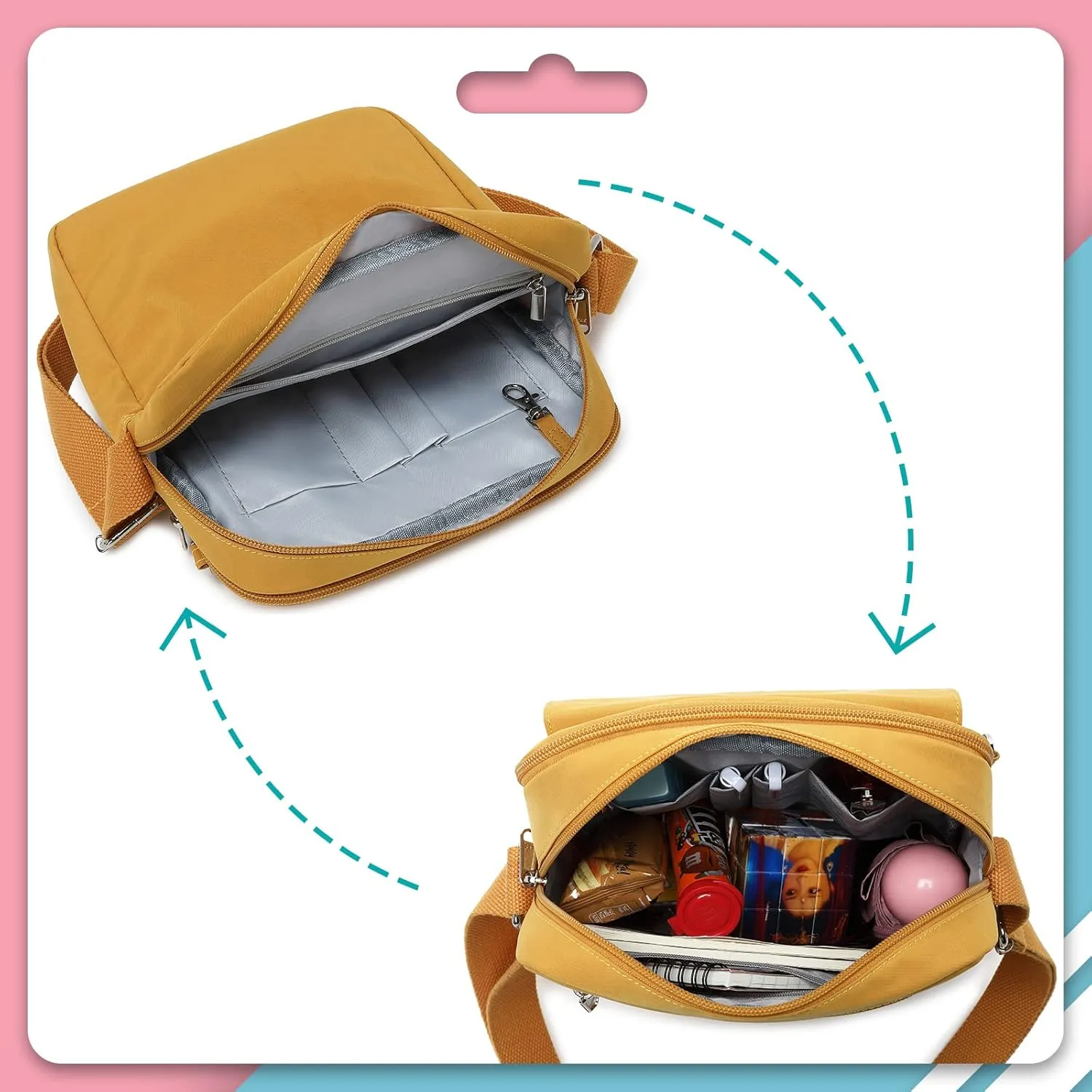 Lanola Lightweight Small Messenger Shoulder Bag,Crossbody Bag Purse for Girls Gift for Preteen/Teen Little Kids