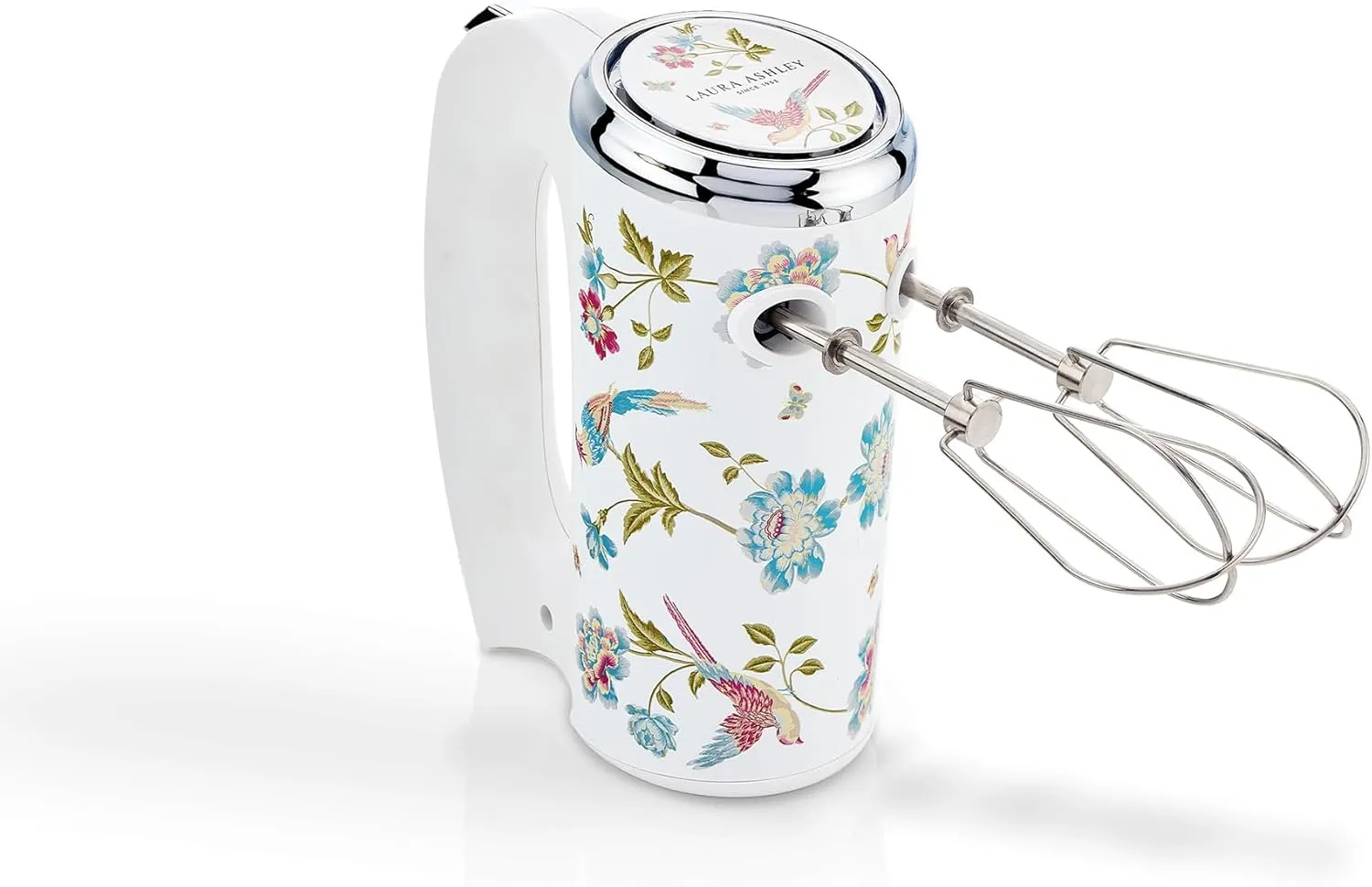 Laura Ashley Hand Mixer Electric Handheld 200W - Hand Held Electric Whisk with 5 Variable Speeds - Hand Mixers with Durable Stainless Steel Beaters - Easy to Clean Light Weight Cake Mixer for Baking