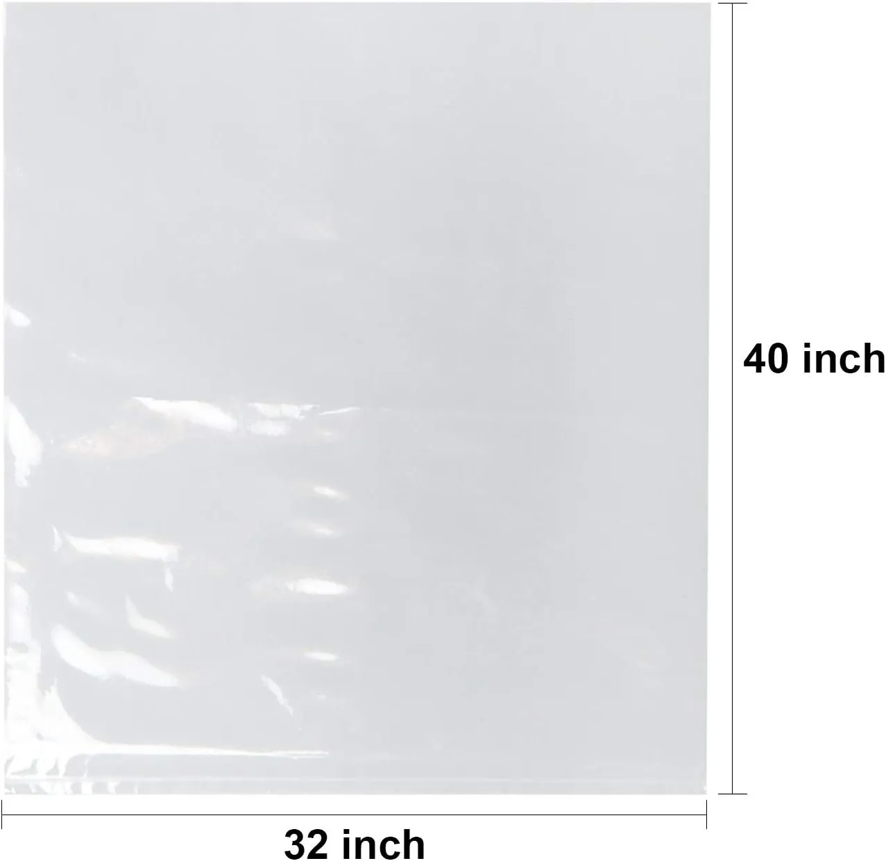 LazyMe 32x40 inch, Easter Basket Cellophane Shrink Bags, Shrink Wrap Bags Large, Clear, 20 Packs