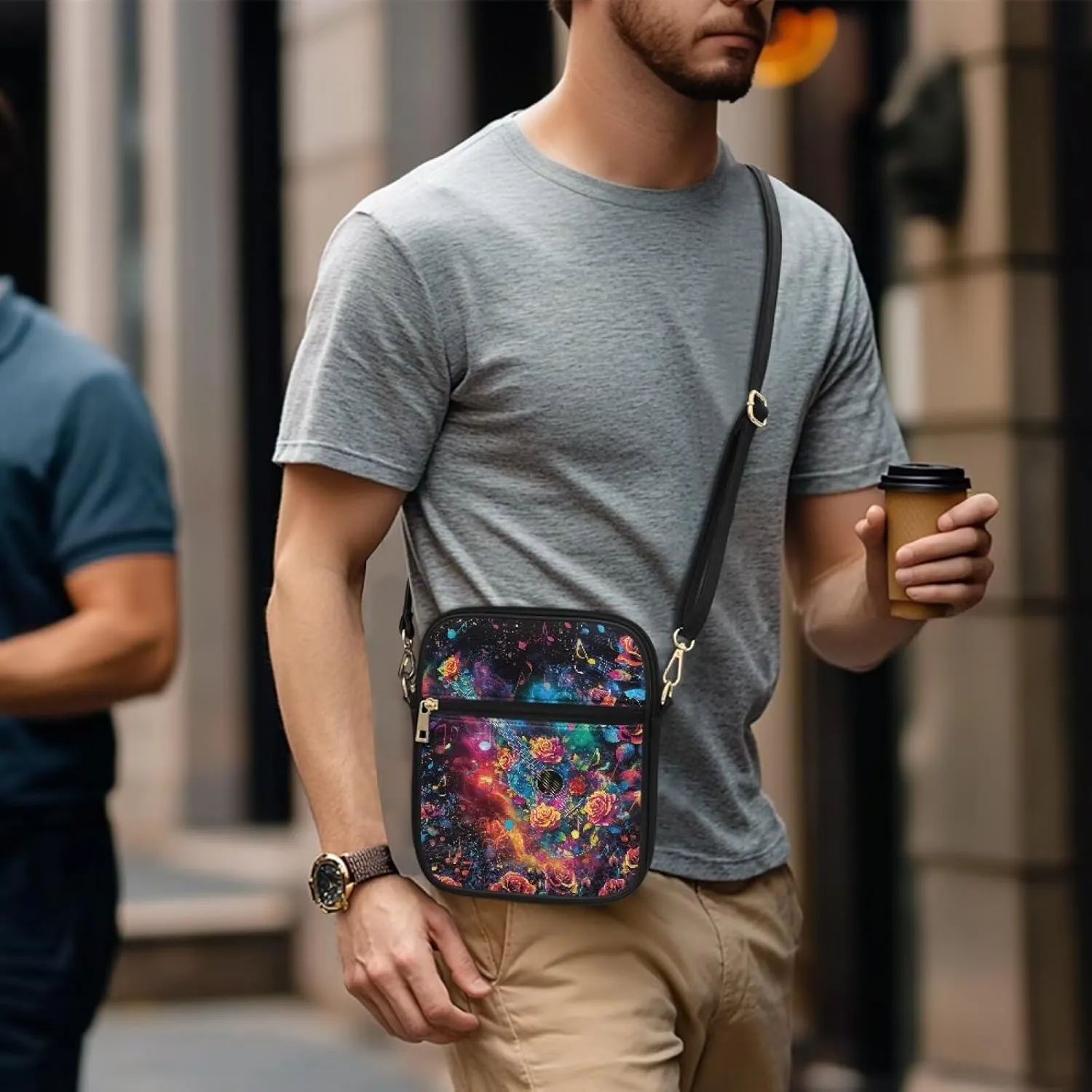 Leather Messenger Bag for Men & Women Sling Bag Satchel Purses Versatile Crossbody Bags for Commuters & Travelers
