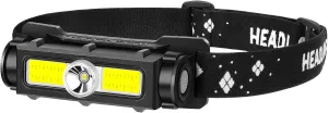 LED Headlamp Rechargeable, 2000LM Super Bright Head Light Waterproof Head Torch with Red Flash Light, Adjustable Headlamp LED Rechargeable, 7 Modes Hands-Free Flashlight for Camping, Working