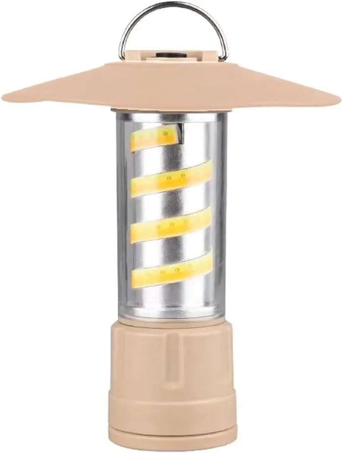 LED Multi-Function Flashlight Rechargeable Outdoor Camping Light Portable Tent Lantern with Long Battery Life Ideal for Hiking and Emergency Use