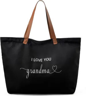 LEMEDE 30L Zip Grocery Bag - Wide Handheld to Reduce Shoulder Pressure,Personalized Minimalist Style Tote Bag,Gift for Women
