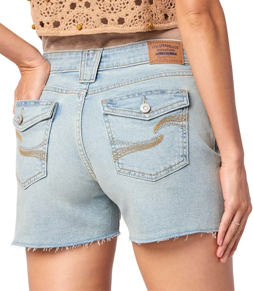 Levi Strauss Signature Gold Women's True Shorts W/Pocket Flap (Available in Plus)