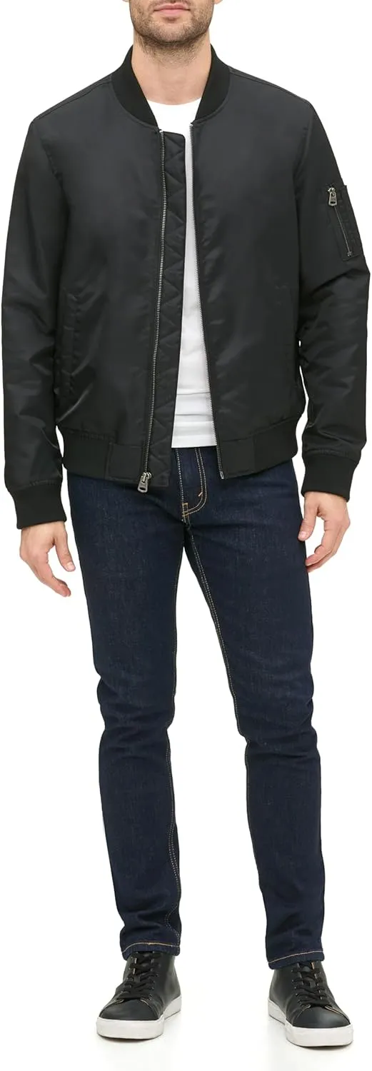 Levi's Men's Flight Satin Unfilled MA-1 Bomber Jacket
