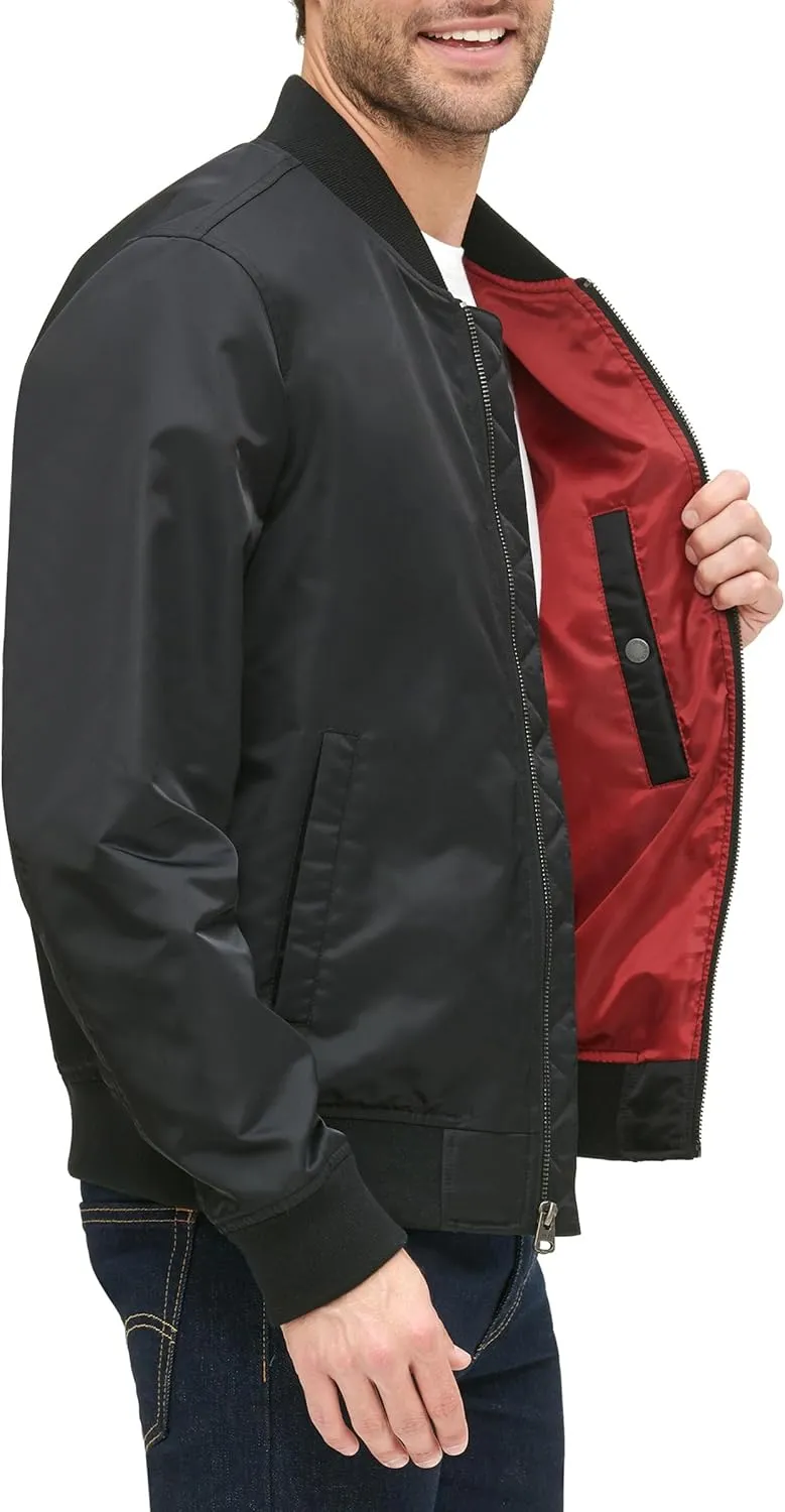 Levi's Men's Flight Satin Unfilled MA-1 Bomber Jacket