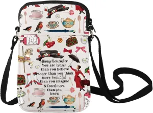 LEVLO Mary Movie Crossbody Bag - Mary Fans Gift - You Are Braver, Stronger, Smarter Than You Think - Shoulder Bag - Merch