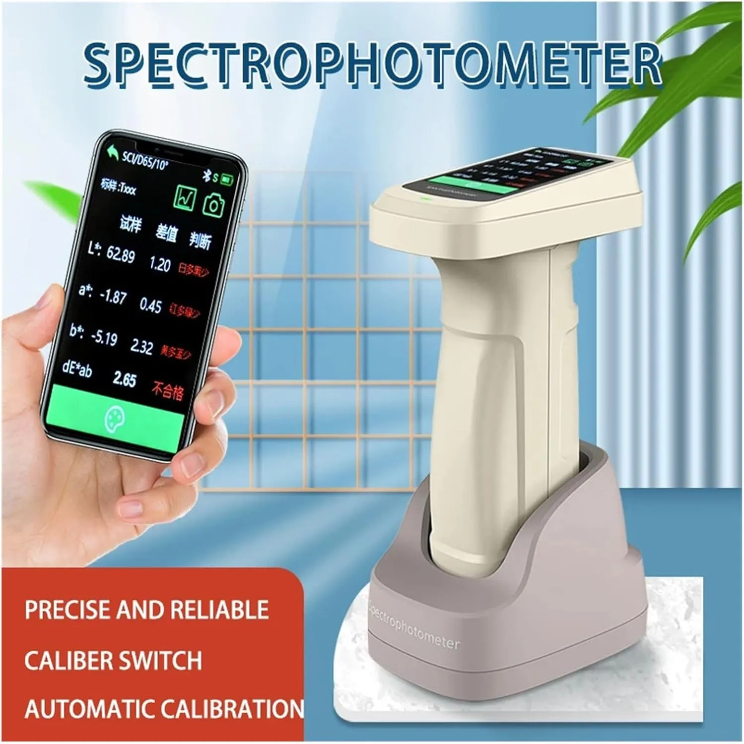 LIAMOS Portable UV Spectrometer Analyzer, Near Infrared Color Measuring Light XRF,Versatile Color Detection(JDY-F2200)