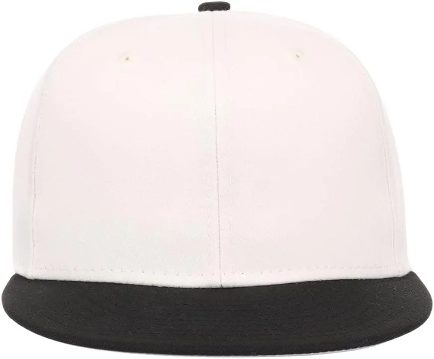 Lids Blank Premium Full Court w/Colored Under Visor Fitted Cap