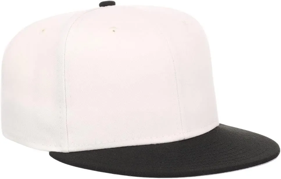 Lids Blank Premium Full Court w/Colored Under Visor Fitted Cap
