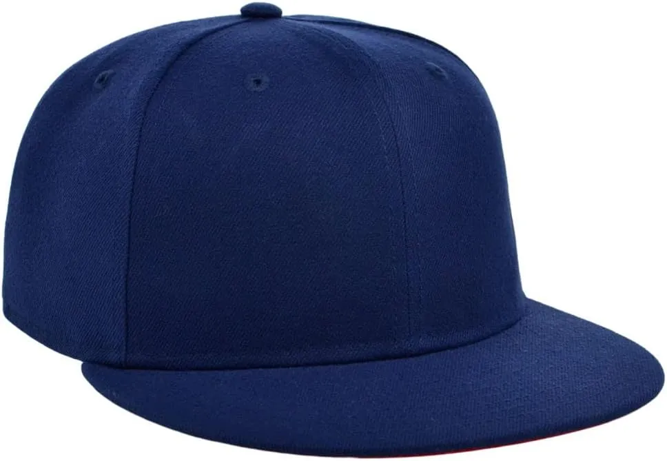 Lids Blank Premium Full Court w/Colored Under Visor Fitted Cap