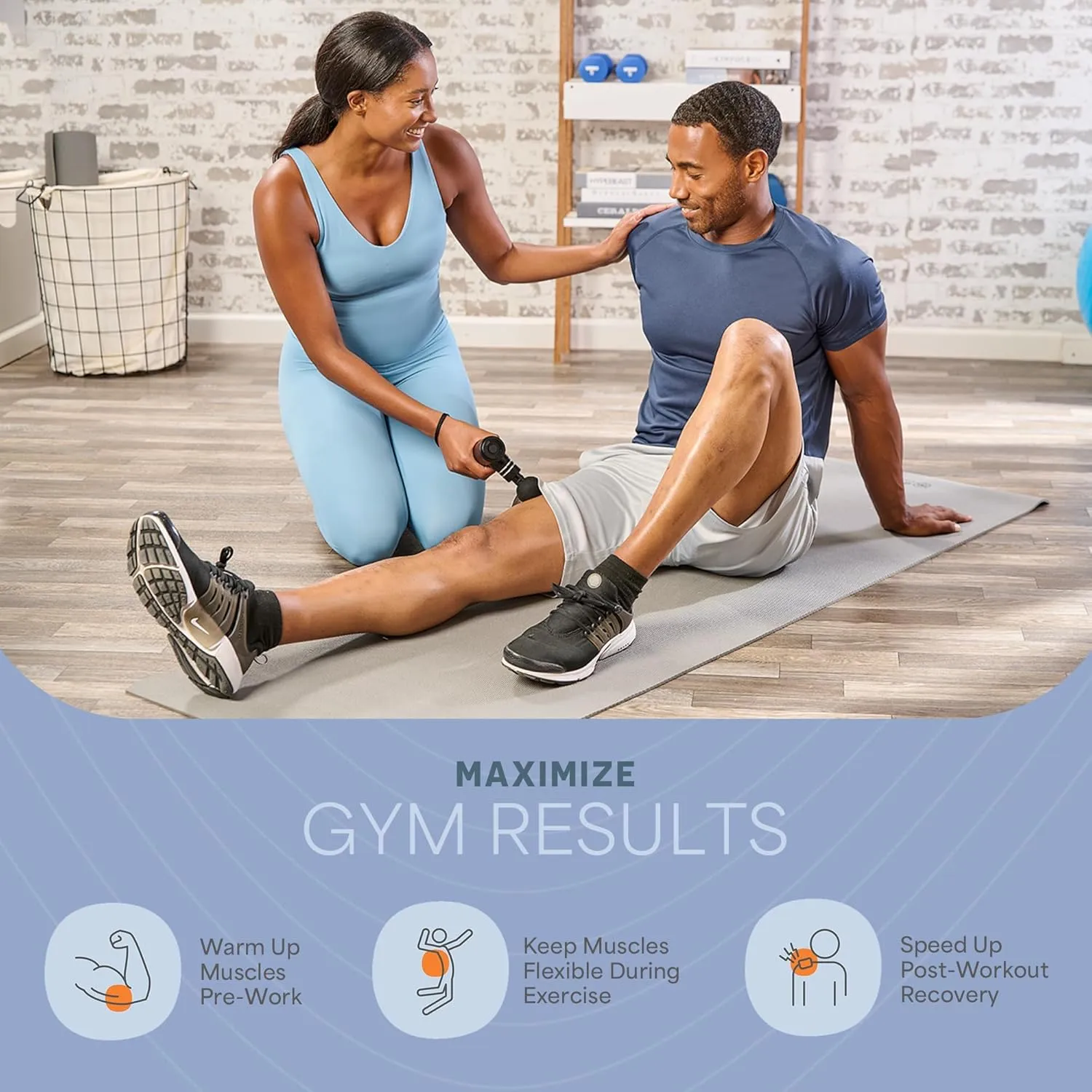 LifePro DynaMini Percussion Massage Gun FSA HSA Eligible– Deep Tissue Handheld Massager for Athletes – Muscle Recovery Tool for Men & Women – Quiet, Portable with Attachment Heads & Travel Case