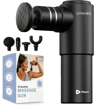 LifePro DynaMini Percussion Massage Gun FSA HSA Eligible– Deep Tissue Handheld Massager for Athletes – Muscle Recovery Tool for Men & Women – Quiet, Portable with Attachment Heads & Travel Case