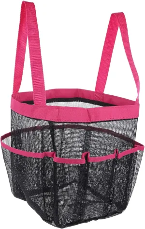 LIFKOME Large Capacity Mesh Shower Tote Bag Lightweight Travel Shoulder Tote for Beach Gym and College Use Durable with Compartments for Easy Organization and Quick Drying