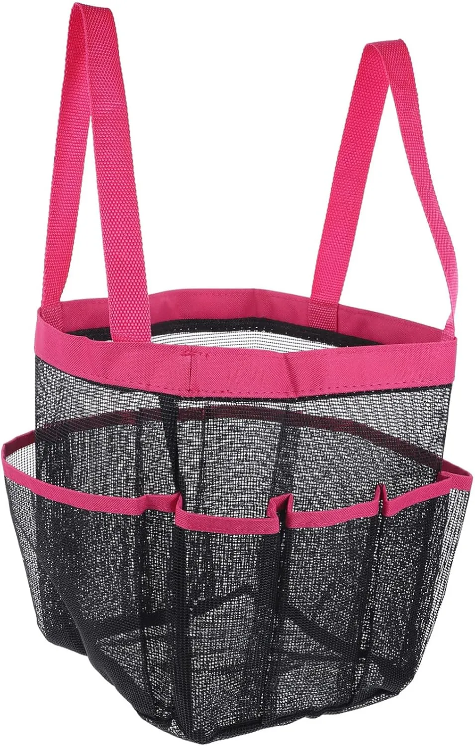 LIFKOME Large Capacity Mesh Shower Tote Bag Lightweight Travel Shoulder Tote for Beach Gym and College Use Durable with Compartments for Easy Organization and Quick Drying