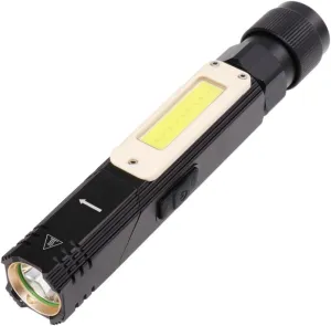 LIFKOME USB Rechargeable Flashlight with Rotary Clip Magnetic with Cob and Light Handheld with Head for Versatile Use