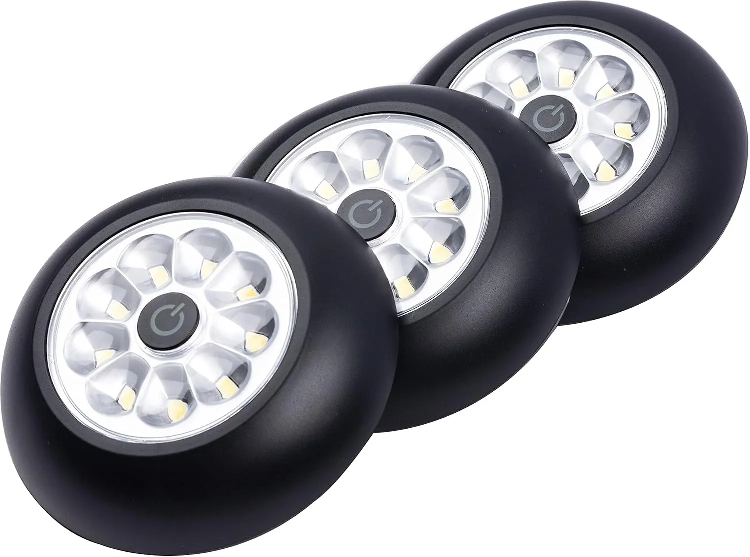LIGHT IT! by Fulcrum, 30016-303 9-LED Anywhere Light XB, Black, 3 Pack