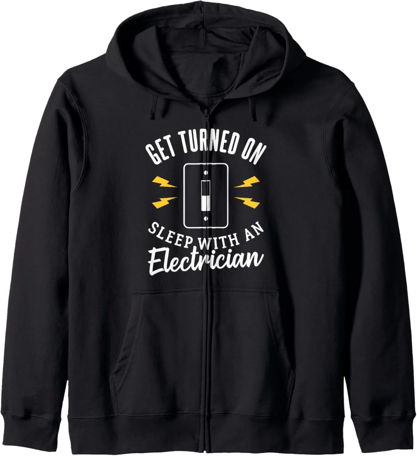 Light Switch Design For Electricians Men Zip Hoodie