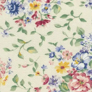 Longaberger Large Gatehouse Basket Spring Floral Fabric Liner Over Edge New In Bag