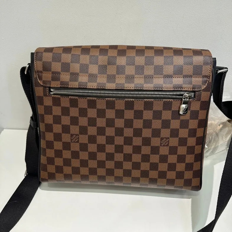 Louis Vuitton Damier Ebene Broadway Messenger Bag Brown Crossbody