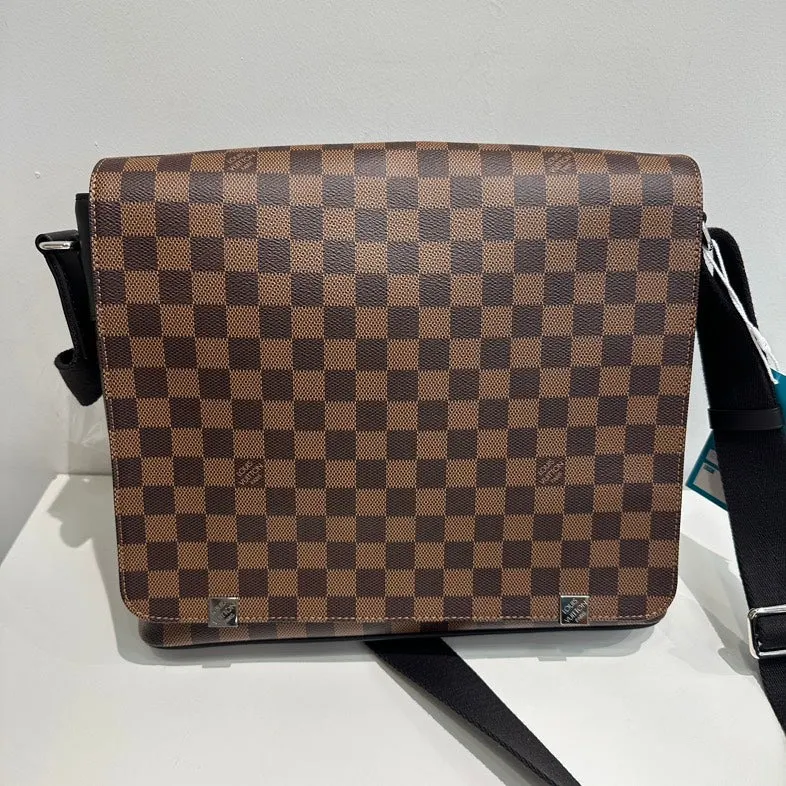 Louis Vuitton Damier Ebene Broadway Messenger Bag Brown Crossbody