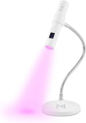 M - GlamCure GO Nail Flash Cure Lamp with Focus Beam Technology, Touch Screen - LED & UV Nail Light - Curing Lamp for Gel Nails, Acrylic, Builder - Portable & Adjustable