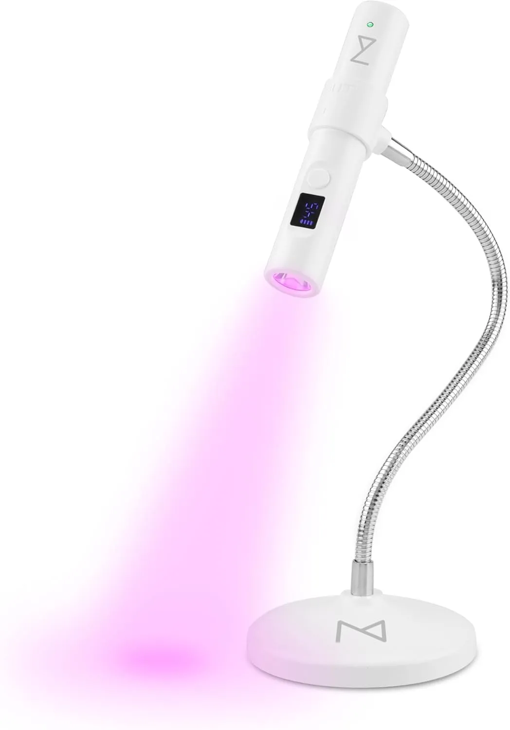 M - GlamCure GO Nail Flash Cure Lamp with Focus Beam Technology, Touch Screen - LED & UV Nail Light - Curing Lamp for Gel Nails, Acrylic, Builder - Portable & Adjustable