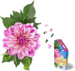 Madd Capp: I Am Dahlia - 350 Piece Jigsaw Puzzle - 8001 – Ages 10  Unique Floral-Shaped Border, Challenging Random Cut, Includes Educational Madd Capp Fun Facts