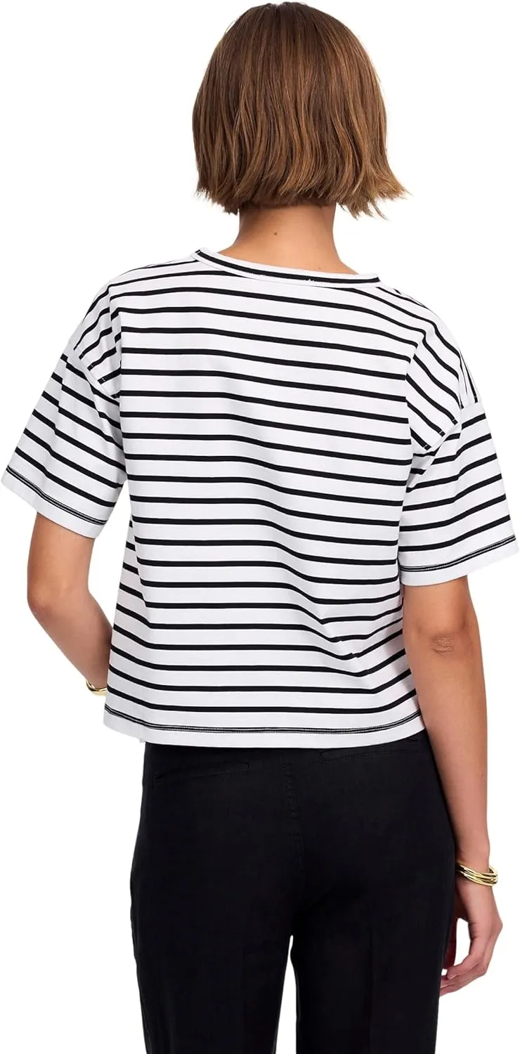 Madewell Women's Structured Boxy Tee Stripe