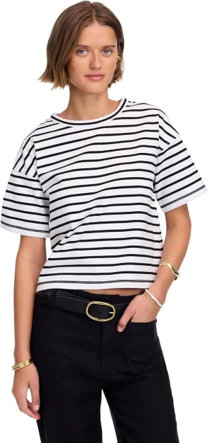 Madewell Women's Structured Boxy Tee Stripe