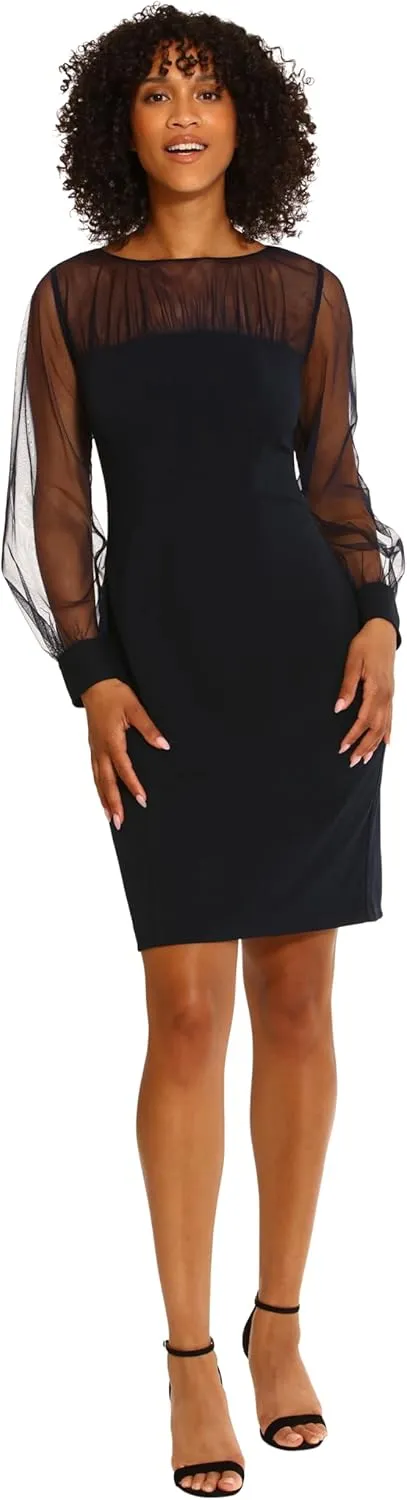 Maggy London Women's Illusion Dress Occasion Event Party Holiday Cocktail