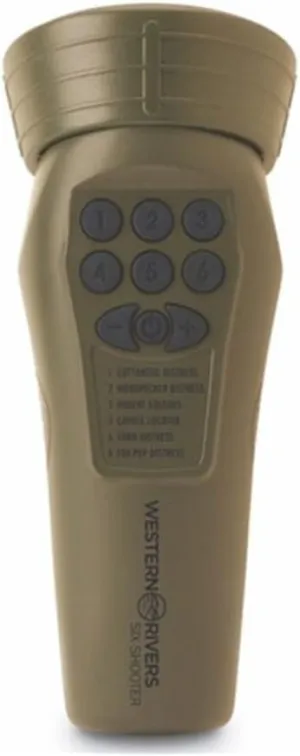 Mantis Six Shooter Compact Easy-to-Use Electronic Game Call - Predator Hunting Accessory,Dark green