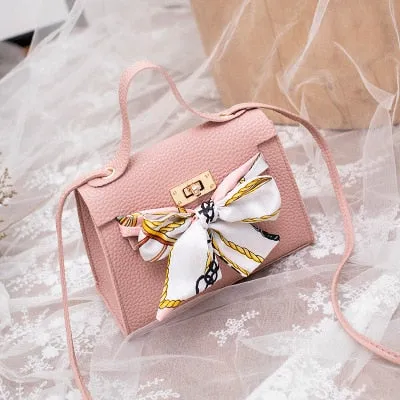 Mara's Dream 2019 New Solid Color Lychee Pattern Scarf Pouch Shoulder Diagonal Bag Handbag